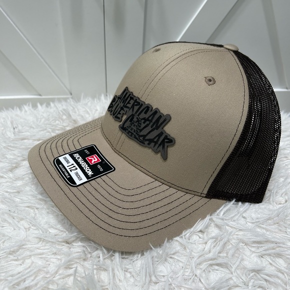 Laser engraved Richardson 112 trucker hat. American blue collar. - Picture 1 of 2